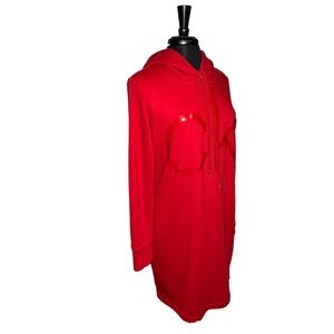 NWOT Calvin Klein Red Sweatshirt Dress Size Medium